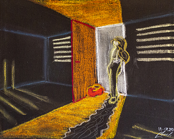 Painting Neon's Rush by Negar T